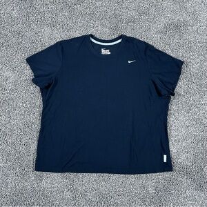Nike Dri-FIT Women's Size 3X Cotton Tee Shirt  Black Short Sleeve Athletic Top